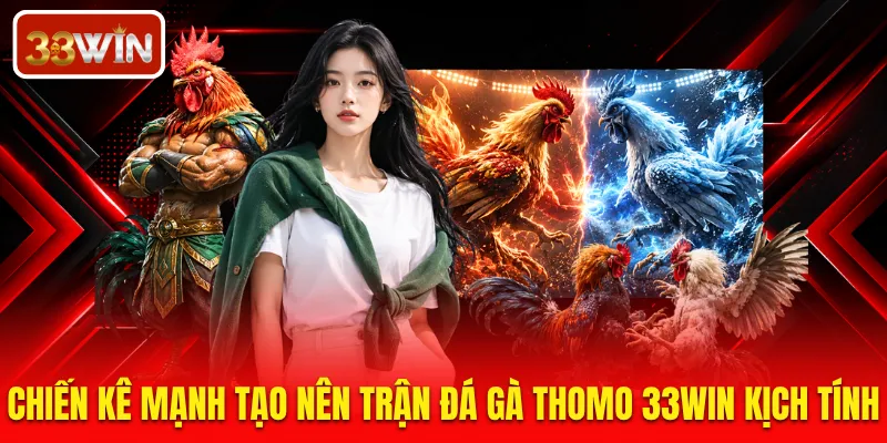 Chiến kê mạnh tạo nên trận đá gà Thomo 33WIN kịch tính