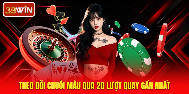 Theo dõi chuỗi màu qua 20 lượt quay gần nhất